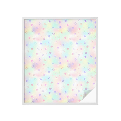 Naklejka na okno dająca prywatność Tęczowe wzory