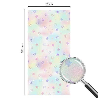 Naklejka na okno dająca prywatność Tęczowe wzory