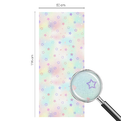 Naklejka na okno dająca prywatność Tęczowe wzory