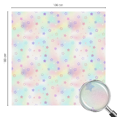 Naklejka na okno dająca prywatność Tęczowe wzory