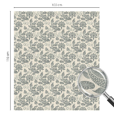 Mleczna naklejka na okno Orientalny wzór