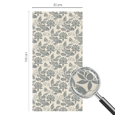 Mleczna naklejka na okno Orientalny wzór