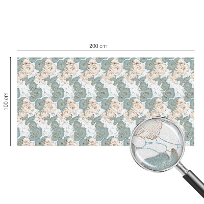 Naklejka na okno dająca prywatność Delikatne kwiaty