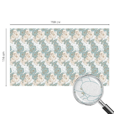 Naklejka na okno dająca prywatność Delikatne kwiaty