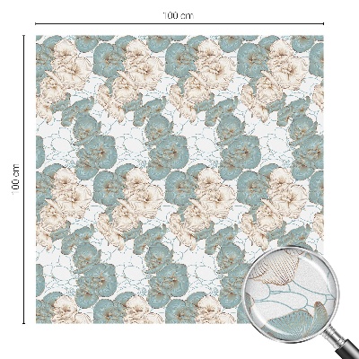 Naklejka na okno dająca prywatność Delikatne kwiaty