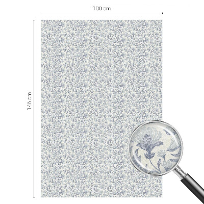 Folia okienna zapewniająca prywatność Kwiatowy wzór