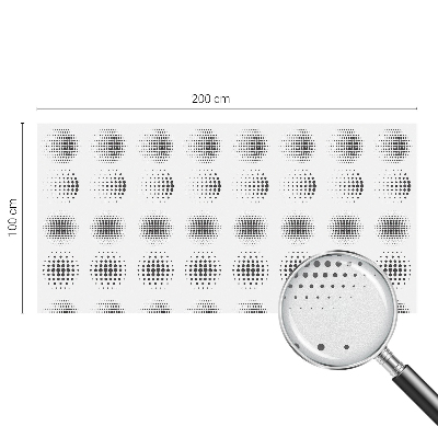 Naklejka na okno dająca prywatność Kropkowe okręgi