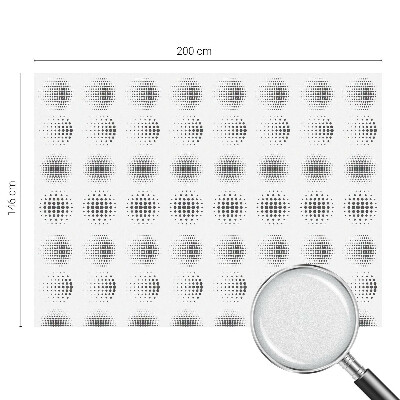 Naklejka na okno dająca prywatność Kropkowe okręgi