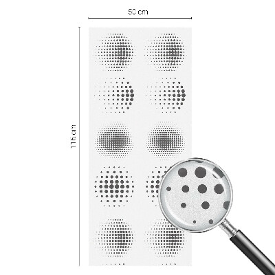 Naklejka na okno dająca prywatność Kropkowe okręgi