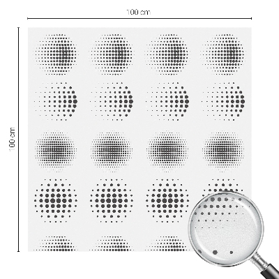 Naklejka na okno dająca prywatność Kropkowe okręgi