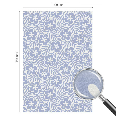 Naklejka na okno mleczna witraż Kwiaty hibiskusa