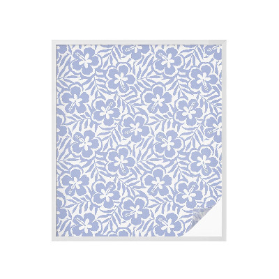 Naklejka na okno mleczna witraż Kwiaty hibiskusa