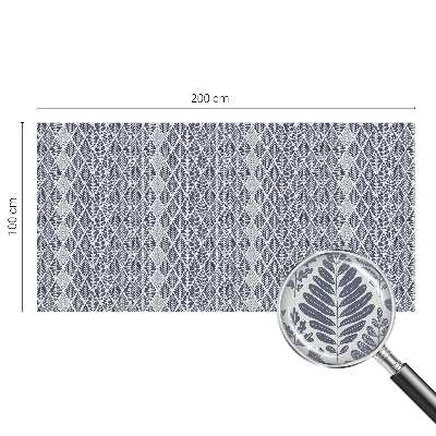 Folia okienna zapewniająca prywatność Liście wzorzyste