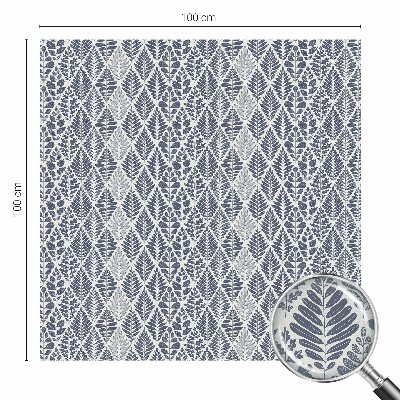 Folia okienna zapewniająca prywatność Liście wzorzyste