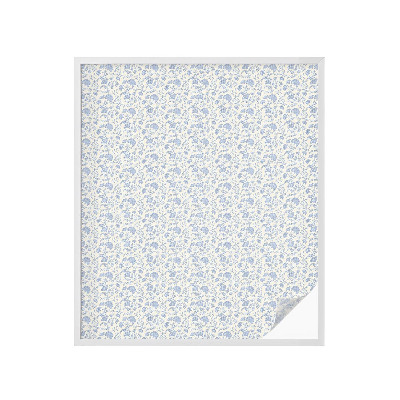 Naklejka na okno mleczna witraż Kwiatowy wzór