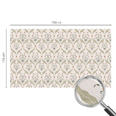 Mleczna naklejka na okno Kwiatowy wzór