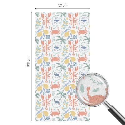 Folia dekoracyjna na okna Morskie motywy