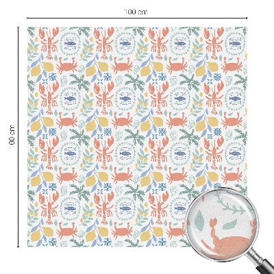 Folia dekoracyjna na okna Morskie motywy