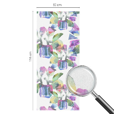 Naklejka na okno mleczna witraż Kolorowa abstrakcja