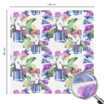 Naklejka na okno mleczna witraż Kolorowa abstrakcja