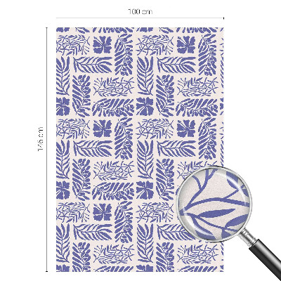 Folia okienna zapewniająca prywatność Roślinne desenie