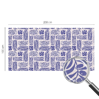 Folia okienna zapewniająca prywatność Roślinne desenie