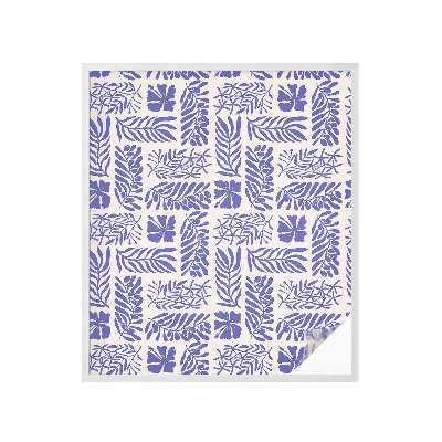 Folia okienna zapewniająca prywatność Roślinne desenie