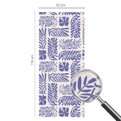 Folia okienna zapewniająca prywatność Roślinne desenie