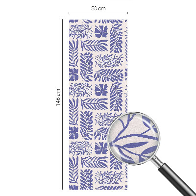 Folia okienna zapewniająca prywatność Roślinne desenie