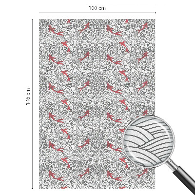 Mleczna naklejka na okno Falujący wzór