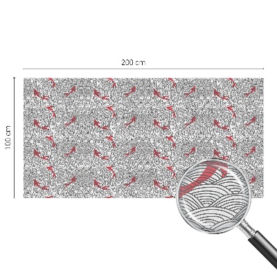 Mleczna naklejka na okno Falujący wzór