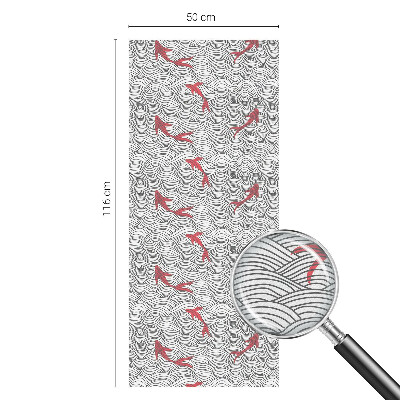 Mleczna naklejka na okno Falujący wzór