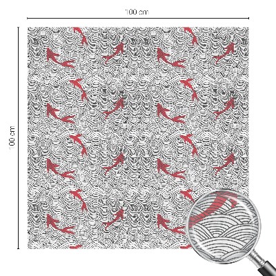 Mleczna naklejka na okno Falujący wzór