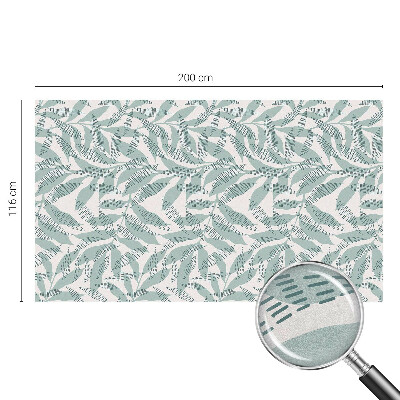 Naklejka na okno dająca prywatność Zielone liście