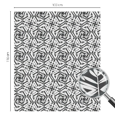 Folia okienna zapewniająca prywatność Geometryczne liście