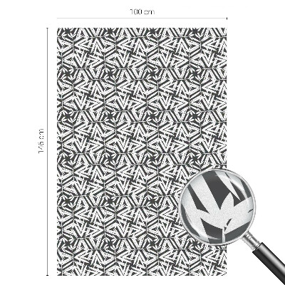 Folia okienna zapewniająca prywatność Geometryczne liście