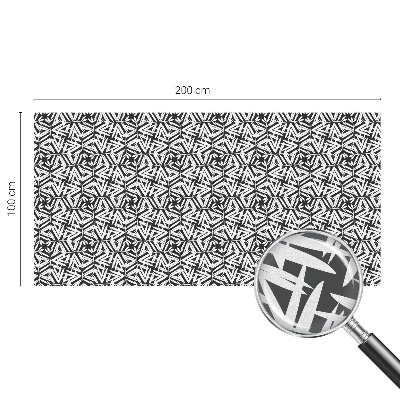 Folia okienna zapewniająca prywatność Geometryczne liście