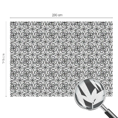 Folia okienna zapewniająca prywatność Geometryczne liście