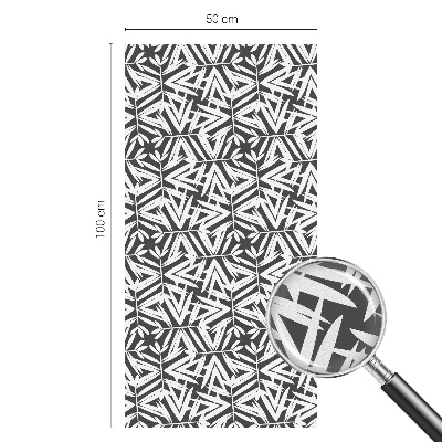 Folia okienna zapewniająca prywatność Geometryczne liście