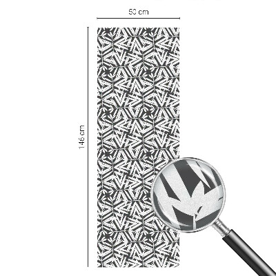 Folia okienna zapewniająca prywatność Geometryczne liście