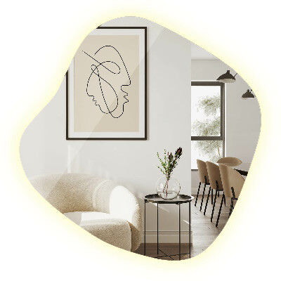 Lustro plama LED nowoczesne