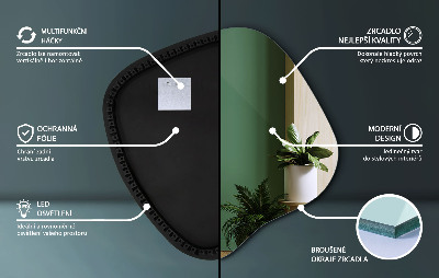 Lustro plama LED nowoczesne