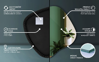 Lustro plama LED nowoczesne