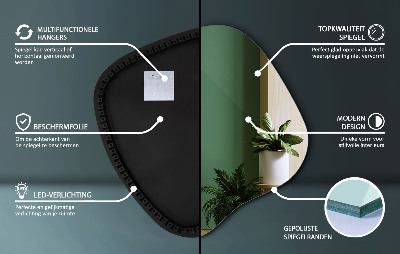 Lustro plama LED nowoczesne