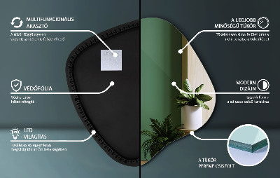 Lustro plama LED nowoczesne