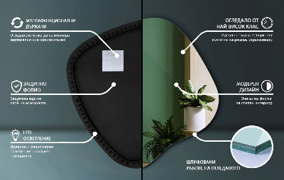 Lustro plama LED nowoczesne