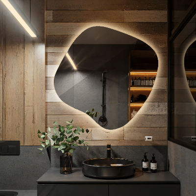 Lustro plama LED nowoczesne