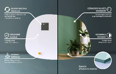 Lustro w kształcie plamy subtelne