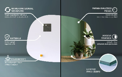 Lustro w kształcie plamy subtelne