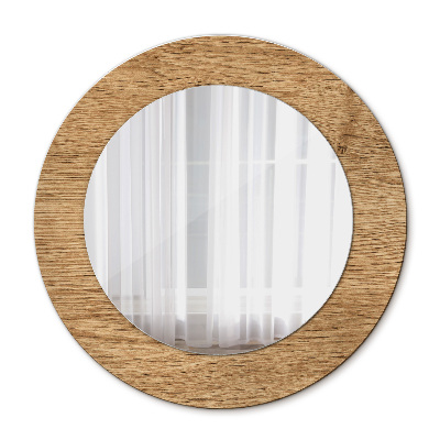Tekstura drewna Lustro dekoracyjne okrągłe